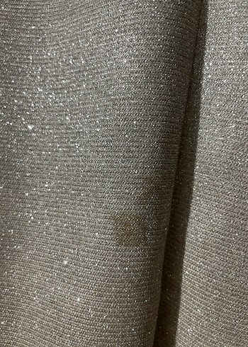 Gri Kısa Parlak Abiye Elbise - Görsel 3