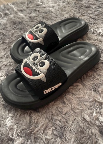 Gezer Siyah Erkek Çocuk Terlik - Görsel 2