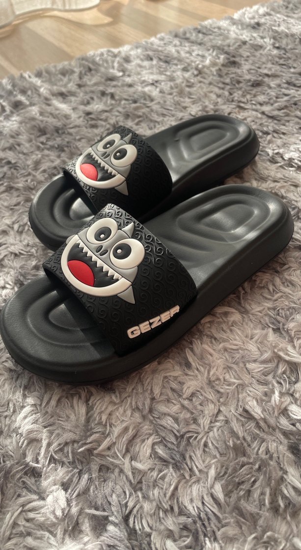 Gezer Siyah Erkek Çocuk Terlik - Görsel 2