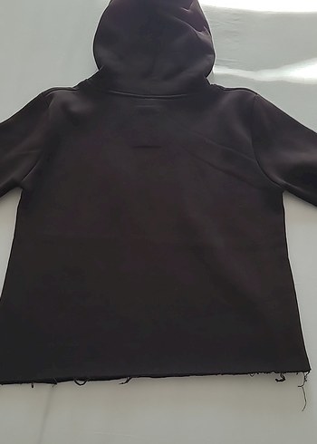 m Beden Siyah Kapüşonlu Baskılı kadın Sweatshirt