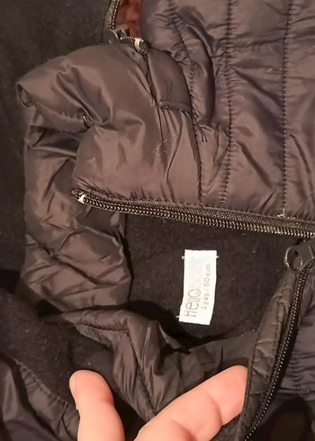 Çocuk mavi, Siyah Kışlık Fermuarlı Mont - Görsel 5