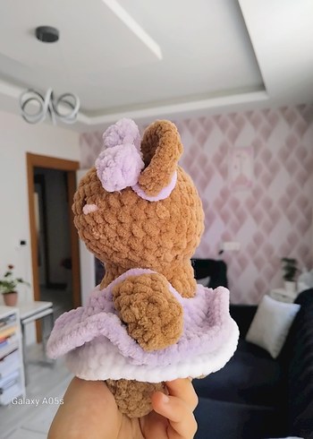 Hello Kitty TEDDY BEAR WITH A CUTE DRESS AND A RIBBON