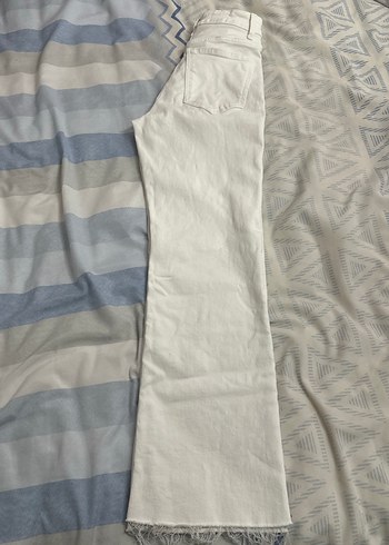 Kadın Beyaz Midi Normal Kesim Jean - Görsel 3