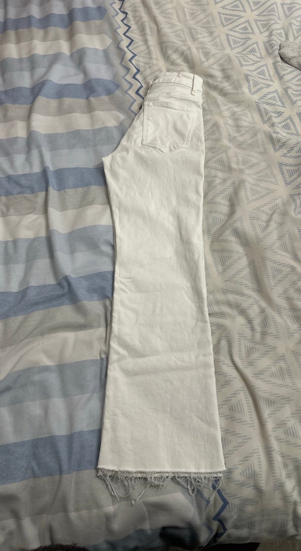 Kadın Beyaz Midi Normal Kesim Jean - Görsel 3