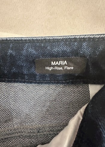 Kadın Mavi Midi Denim Pantolon - Görsel 3