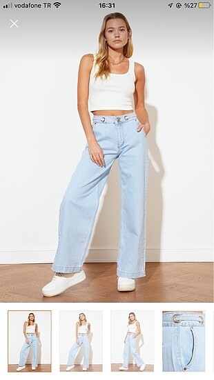Wide leg pantolon