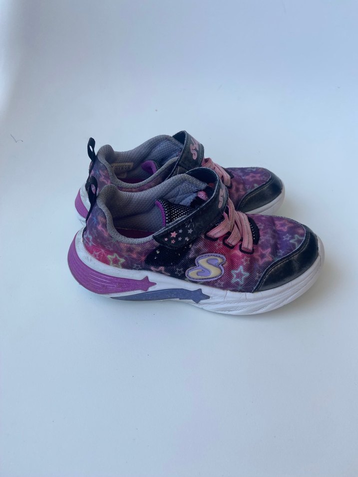 Skechers Kız Çocuk Renkli Bağcıklı Spor Ayakkabı - Görsel 3