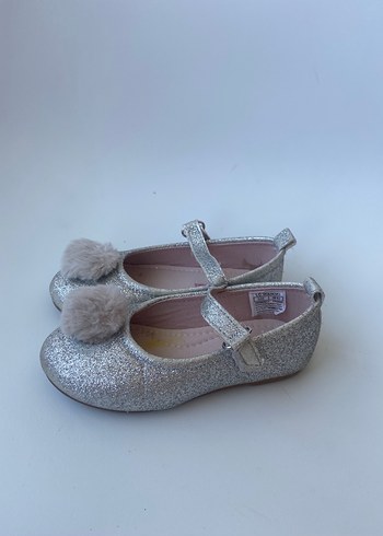 Kız Çocuk Gri Kürklü Babet Ayakkabı - Görsel 2