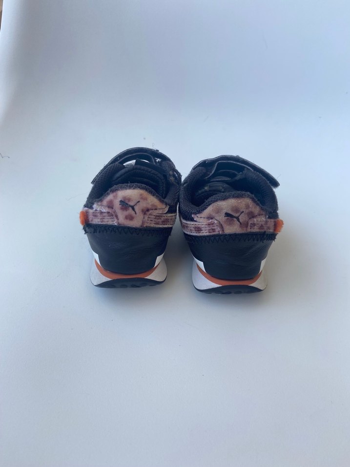 Puma Kız Çocuk Gri Leopar Desenli Spor Ayakkabı - Görsel 3