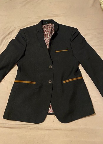Gri Erkek Düğmeli Regular Fit Ceket