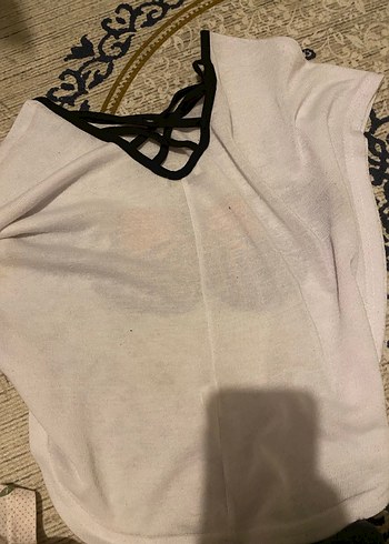 Kız Çocuk Bohem Kelebek Desenli Poncho - Görsel 2