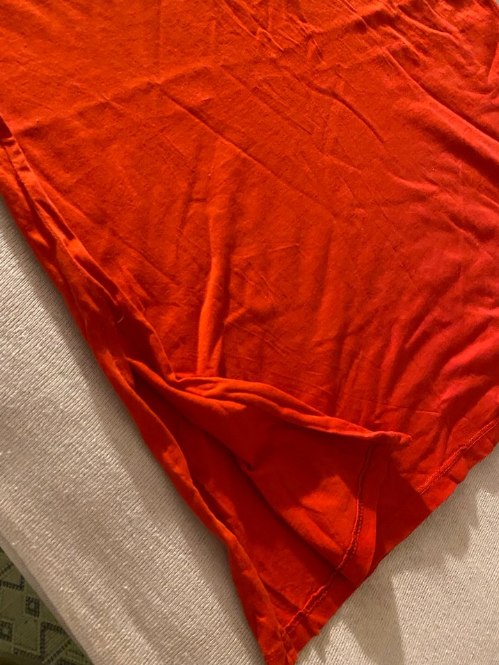 Kırmızı V Yakalı Kısa Kollu Hamile Elbisesi - Görsel 3