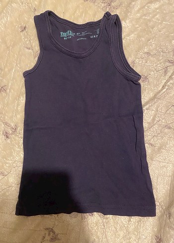 Koyu Mavi Çocuk Atlet - Görsel 2