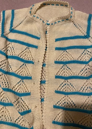 Kız Çocuk Bohem Örgü Yelek - Görsel 2