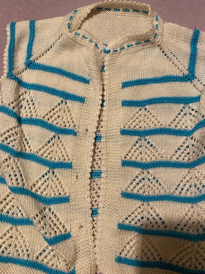 Kız Çocuk Bohem Örgü Yelek - Görsel 2