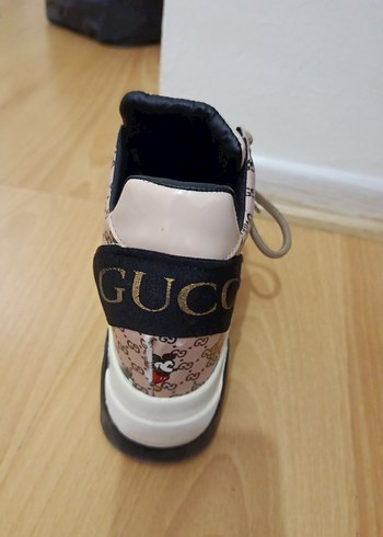 37 Beden Renkli Baskılı Gucci Kadın Spor Ayakkabı