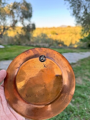 Beden El işçilik Bakır Duvar Tabağı