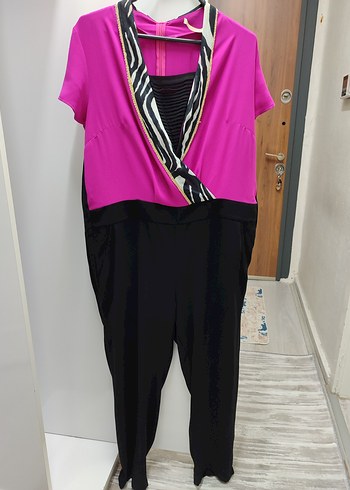 Pembe Zebra Desenli Hamile Tulum - Görsel 7