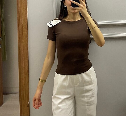Zara Kısa Kollu Bluz