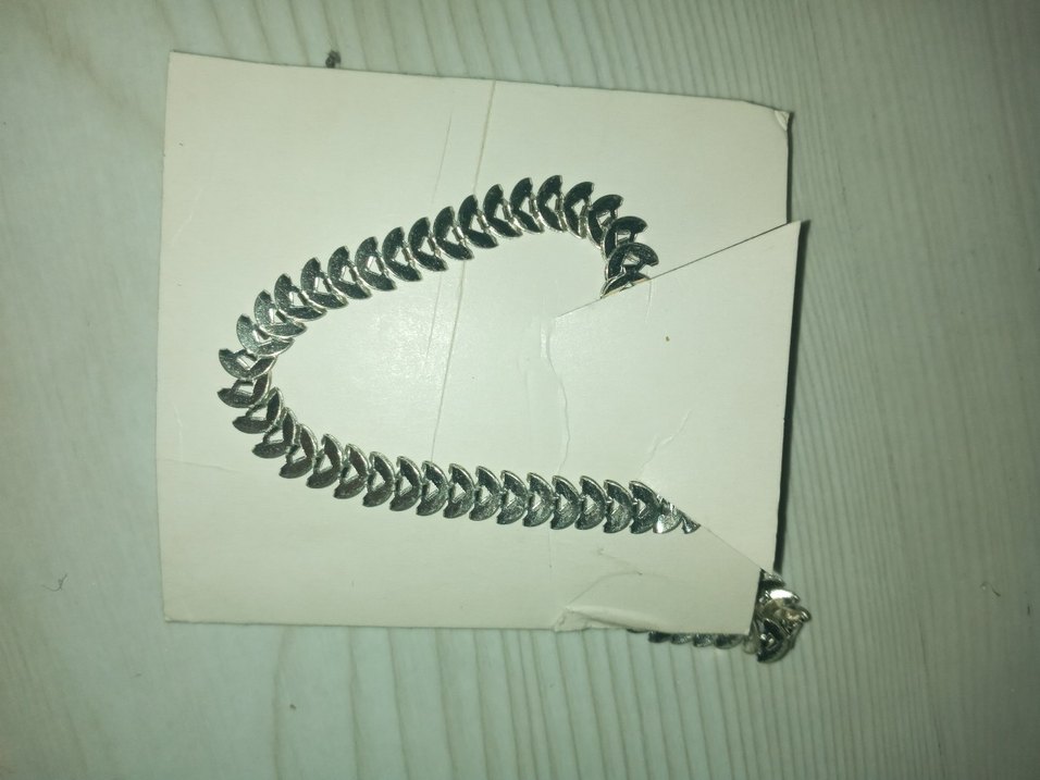 Gri Yılan Desenli Kadın Zincir - Görsel 2