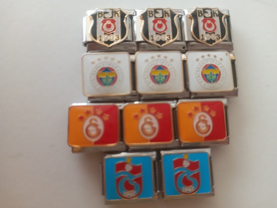 Renkli Türk Futbol Takımı Temalı Charm Seti - Görsel 2