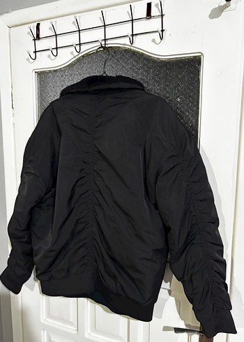Kürk Detaylı Siyah Ceket - Görsel 6