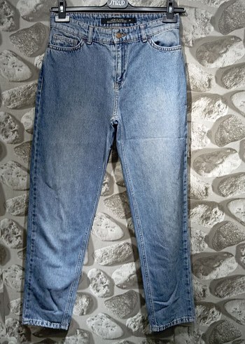 Kadın Mavi Denim Salaş Jean Pantolon