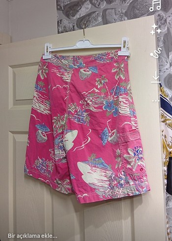 Pembe Bohem Renkli Erkek Şort - Görsel 2