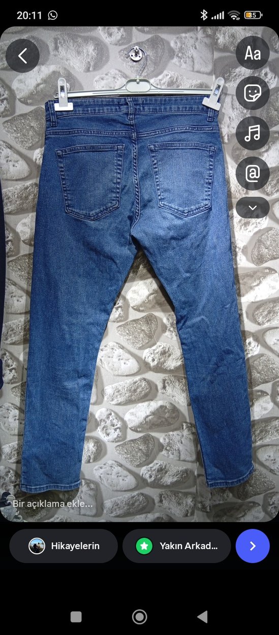 bat Mavi Denim Regular Fit Jean - Görsel 3