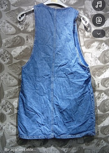 Kadın Mavi Kot Şort  elbise - Görsel 2