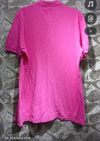 Erkek Pembe Polo Yaka Kısa Kollu Tişört - Görsel 3