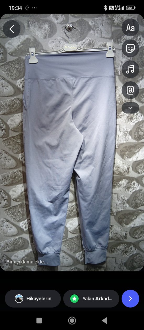 Gri Rahat Kesim Kadın Kumaş Pantolon - Görsel 3