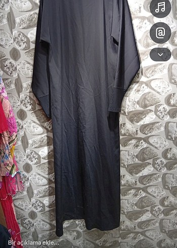 Siyah Nakışlı Uzun Kollu Kadın Elbise - Görsel 2