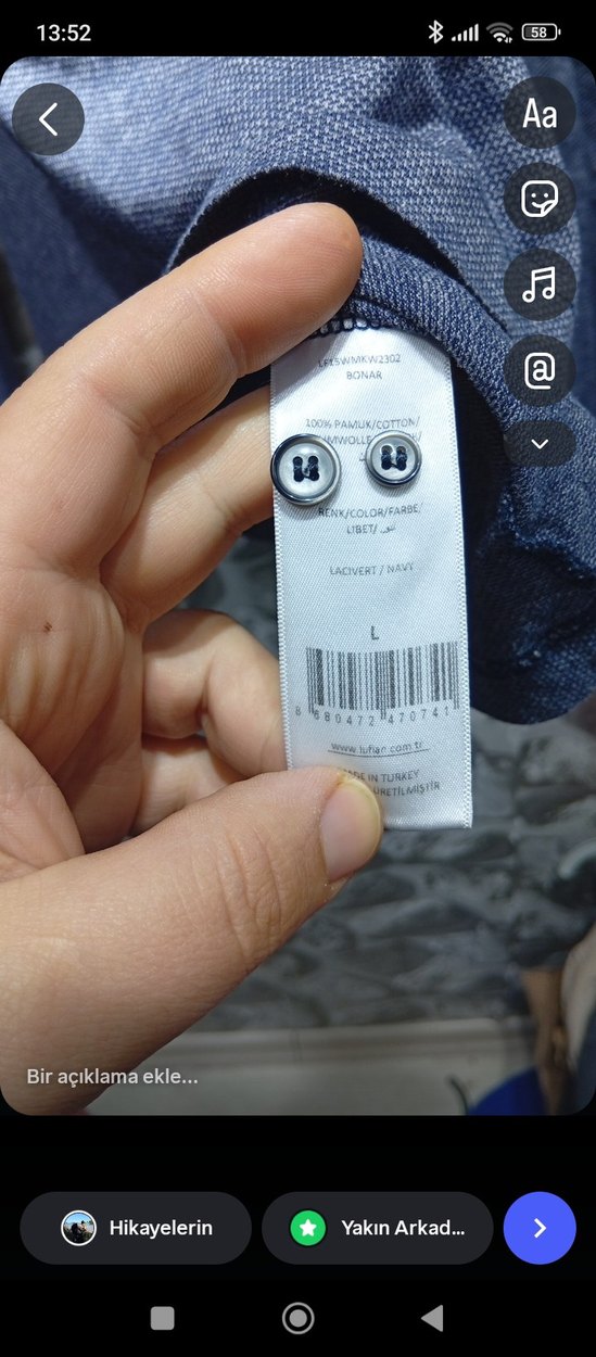 Gri Erkek Uzun Kollu Polo Tişört - Görsel 3