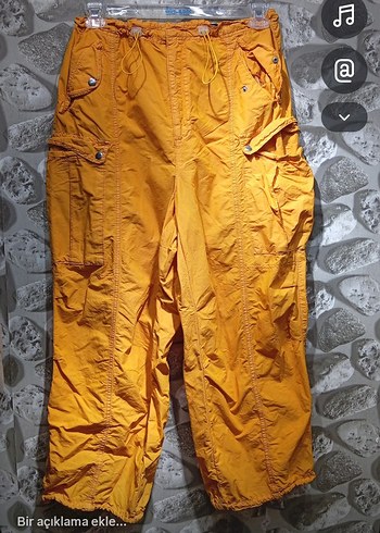 Sarı Kemerli Salaşn Kadın Pantolon - Görsel 2