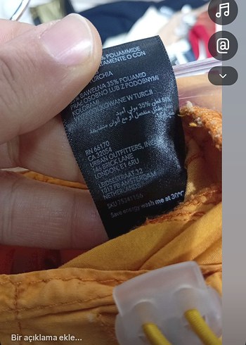 Sarı Kemerli Salaşn Kadın Pantolon - Görsel 5