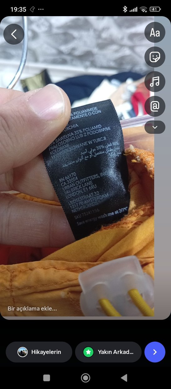 Sarı Kemerli Salaşn Kadın Pantolon - Görsel 5