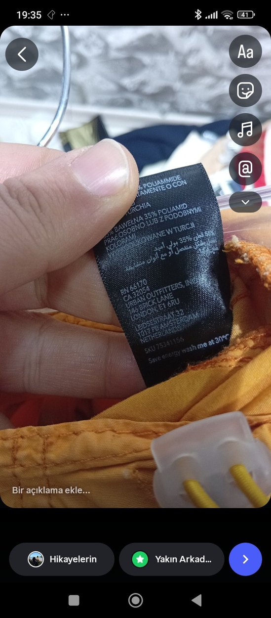 Sarı Kemerli Salaşn Kadın Pantolon - Görsel 4