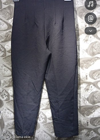 Kadın Siyah  Pilili Pantolon - Görsel 2