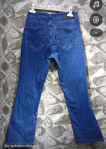 Mavi Rahat Kesim Kadın Denim Pantolon - Görsel 2