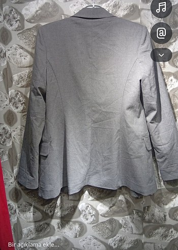 Gri Kadın Blazer Ceket - Görsel 2