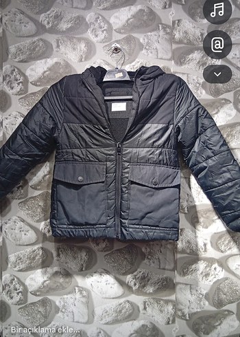 Siyah Fermuarlı Erkek Çocuk Mont - Görsel 2