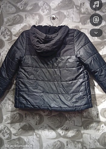 Siyah Fermuarlı Erkek Çocuk Mont - Görsel 3