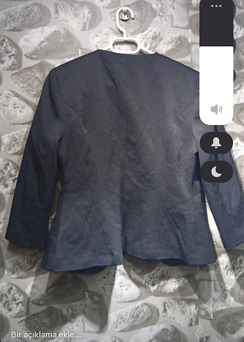 siyah Kadın Denim Blazer Ceket - Görsel 2