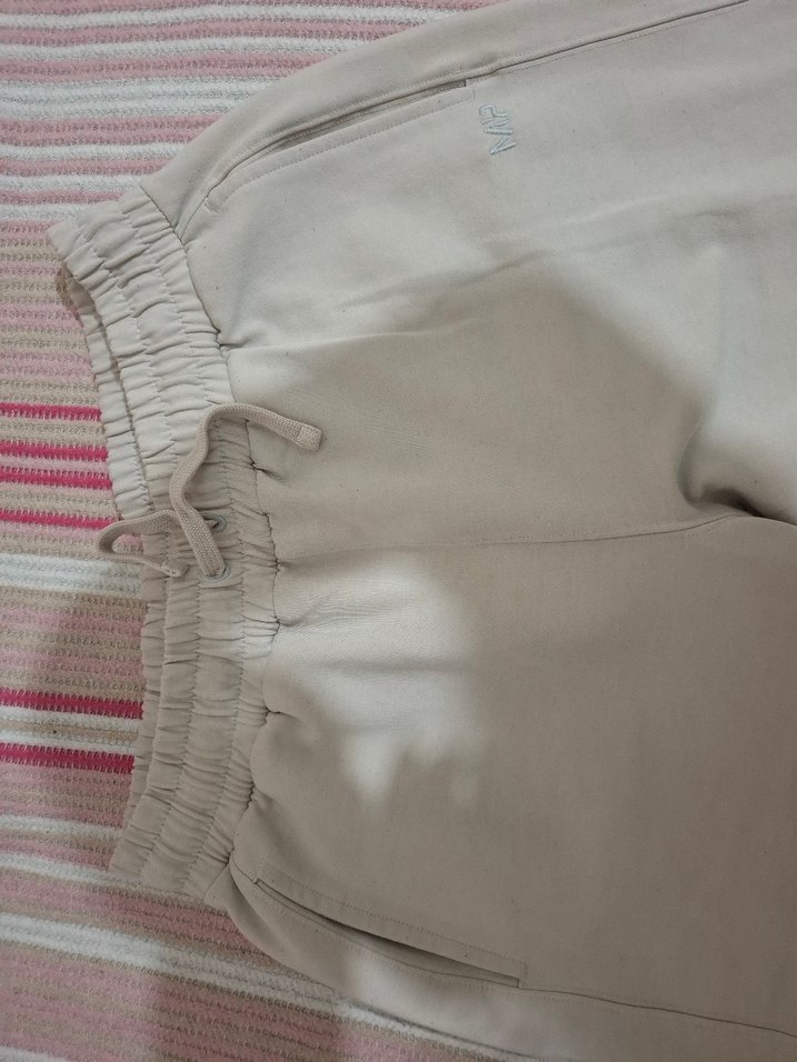 Bej Renk erkek Rahat Kesim Eşofman Altı - Görsel 2