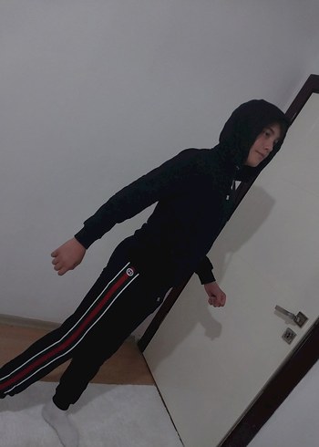 Erkek Çocuk lacivert kapüşonlu Eşofman Takımı