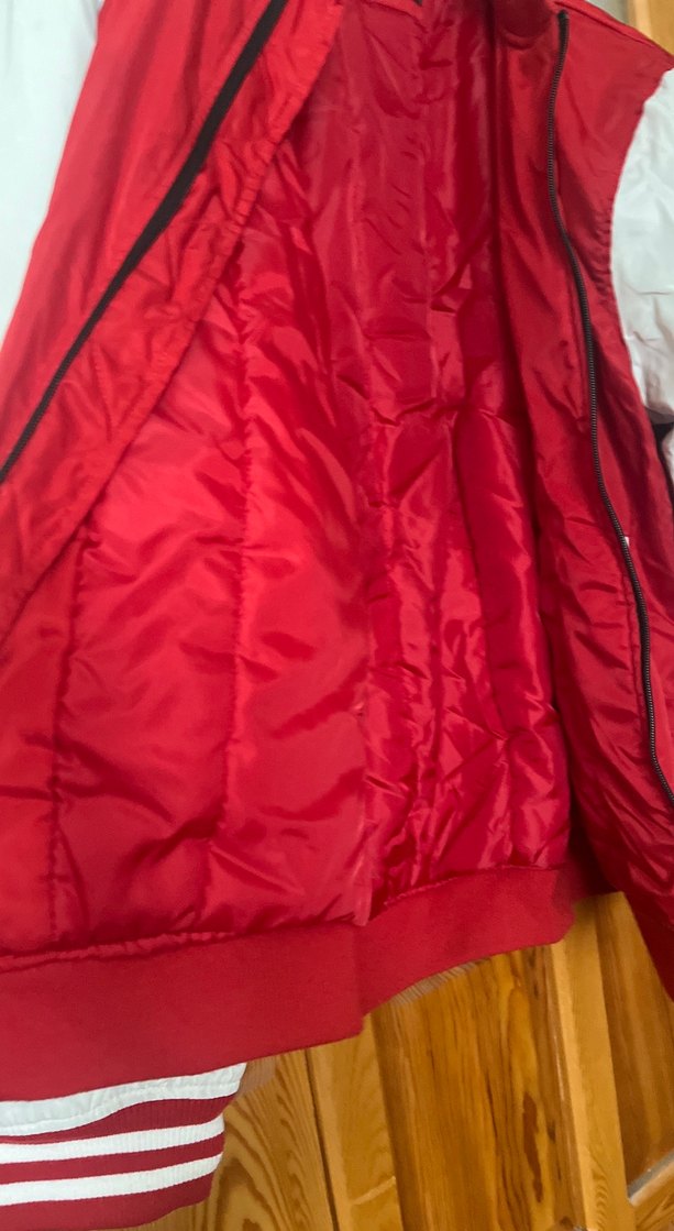 Nakışlı Kırmızı Beyzbol Ceketi - Görsel 5