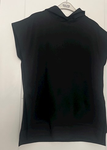 Yüksek Yakalı Siyah Kadın Kolsuz Yelek - Görsel 4