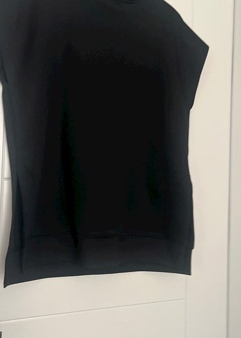 Yüksek Yakalı Siyah Kadın Kolsuz Yelek - Görsel 8