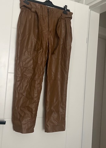 Koton bayan derı pantolon Kahverengi Street Style Rozet - Görsel 8